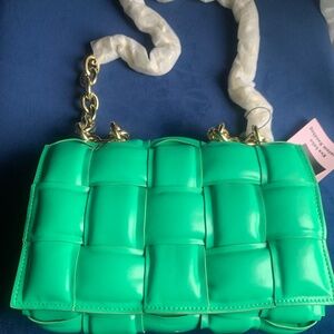 NWT Chain Cassette Handbag in Green